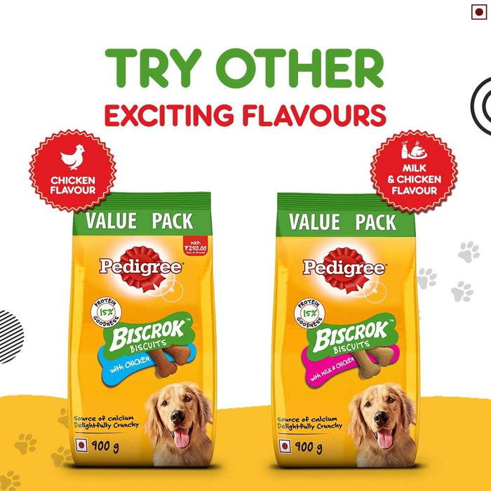 Pedigree Biscrok Dog Biscuits with Lamb Flavour - Ofypets
