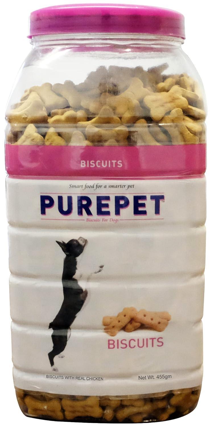 Purepet Biscuits Dog Treats Real Mutton Flavour Jar