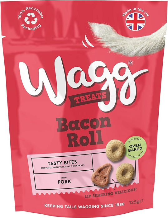 Wagg Bacon Roll Tasty Bites Oven Baked Dog Treats - Ofypets