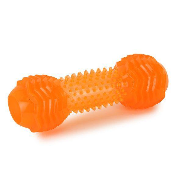 Basil Dumbbell Teething Chew Toy with Hollow Treats Centre for Puppies and  Dogs