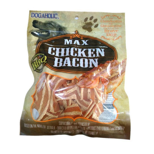 Dogaholic Max Chicken Bacon Strips BBQ Dog Treats - Ofypets