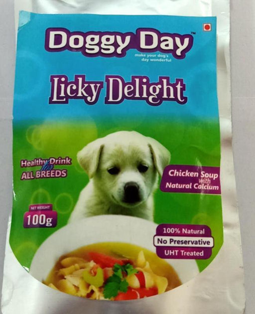 Doggy Day Licky Delight Chicken Soup Gravy Dog Wet Food - Ofypets