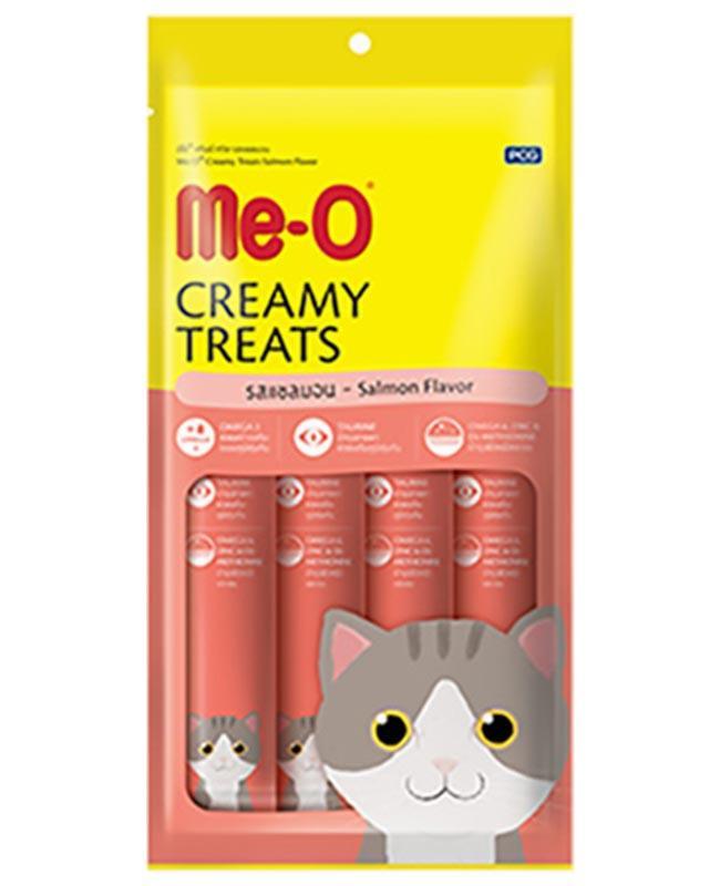 MeO Creamy Treats For Cat and Kitten Salmon Flavor