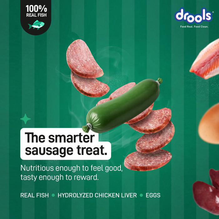 Drools Fish Sausages Treats for Dog