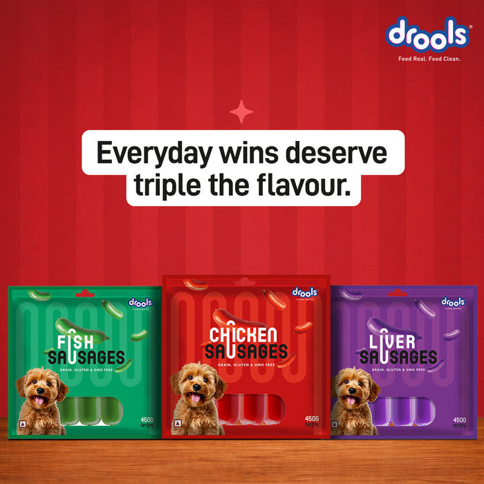Drools Chicken Sausages Treats for Dog