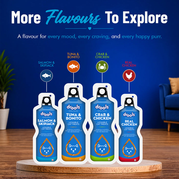 Drools Creamy Lickable Salmon & Skipjack Treats for Cat