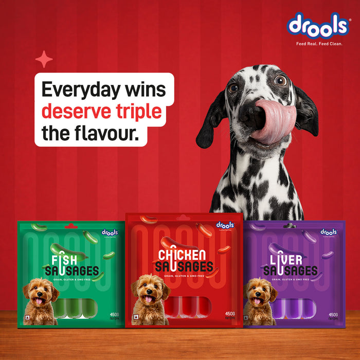 Drools Chicken Sausages Treats for Dog