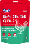 Drools Dehydrated Real Chicken Chews Wings Treats for Dog