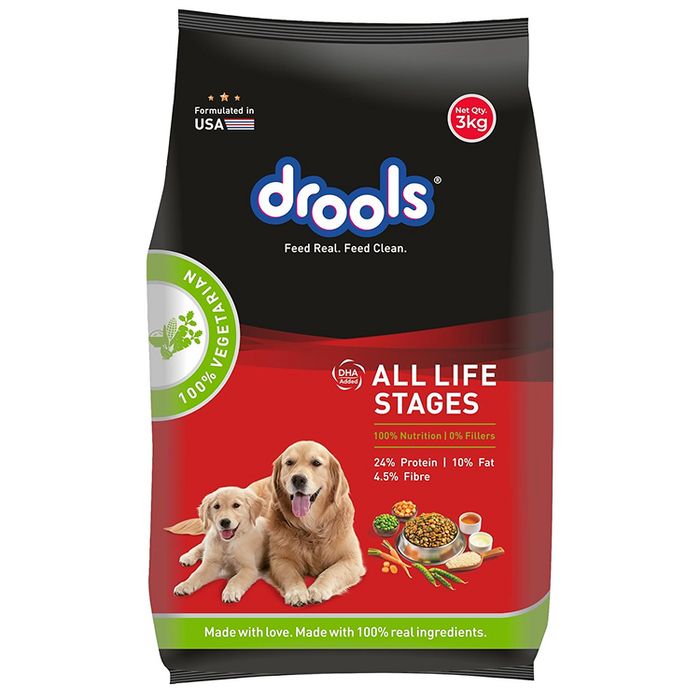 Drools All Lifestages 100% Veg Dry Dog Food for Dog