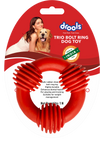 Drools Non-Toxic Rubber Trio Bolt Ring Toy for Dog