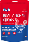 Drools Dehydrated Real Chicken Chews Necks Treats for Dog