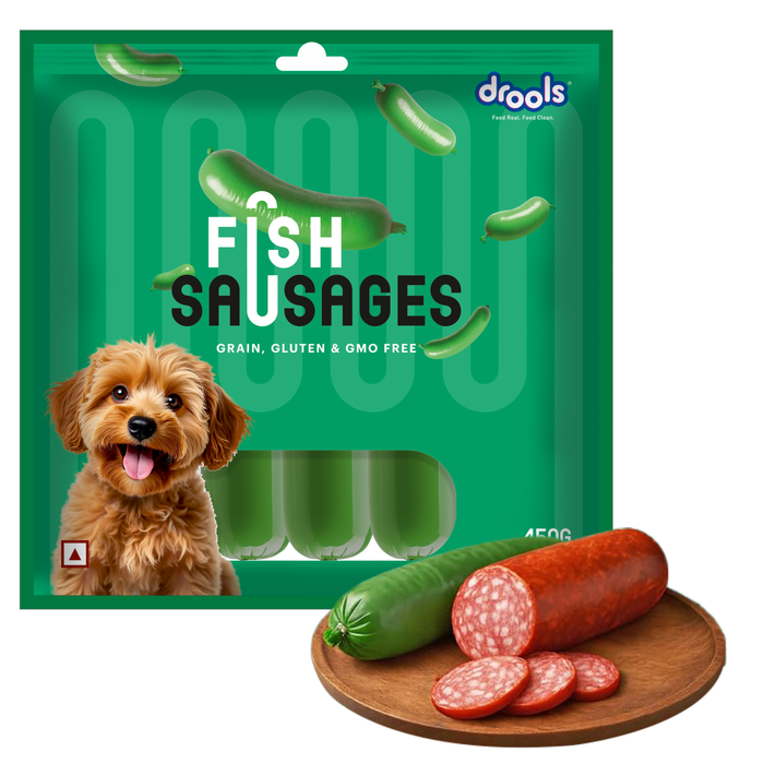 Drools Fish Sausages Treats for Dog