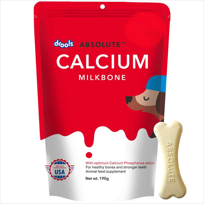 Drools Absolute Calcium Bone Pouch Treats for Dog