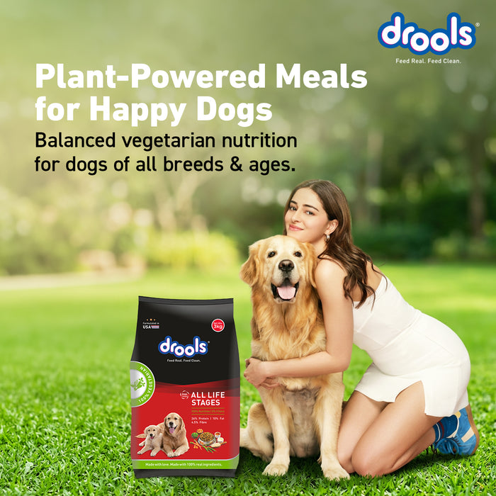 Drools All Lifestages 100% Veg Dry Dog Food for Dog