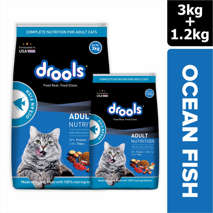 Drools Adult Dry Cat Food Ocean Fish for Cat