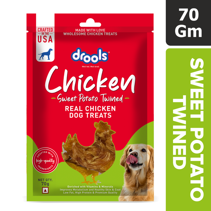 Drools Sweet Potato Twined Treats for Dog