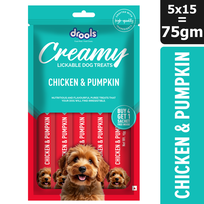Drools Creamy Chicken & Pumpkin Sticks Treats for Dog