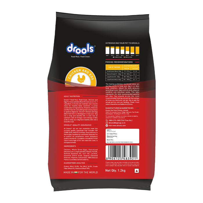 Drools Chicken Egg Adult Food for Dog