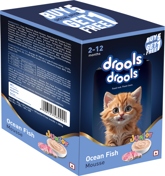 Drools Ocean Fish Mousse Kitten Food for Cat