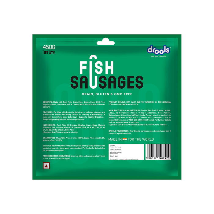 Drools Fish Sausages Treats for Dog