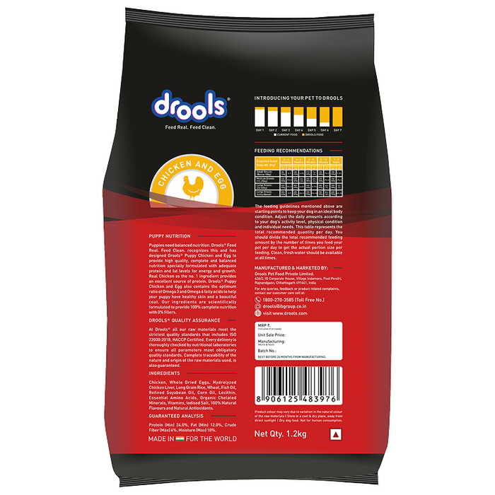 Drools Chicken Egg Puppy Food for Dog
