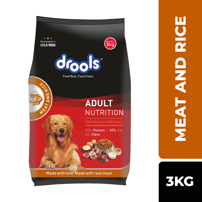 Drools Adult Dry Dog Food Meat and Rice for Dog