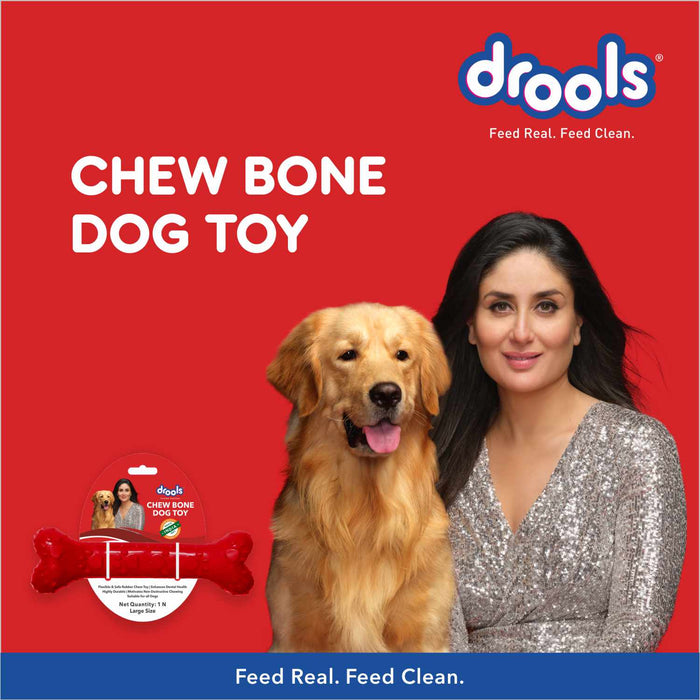 Drools Non-Toxic Rubber Chew Bone Toy for Dog