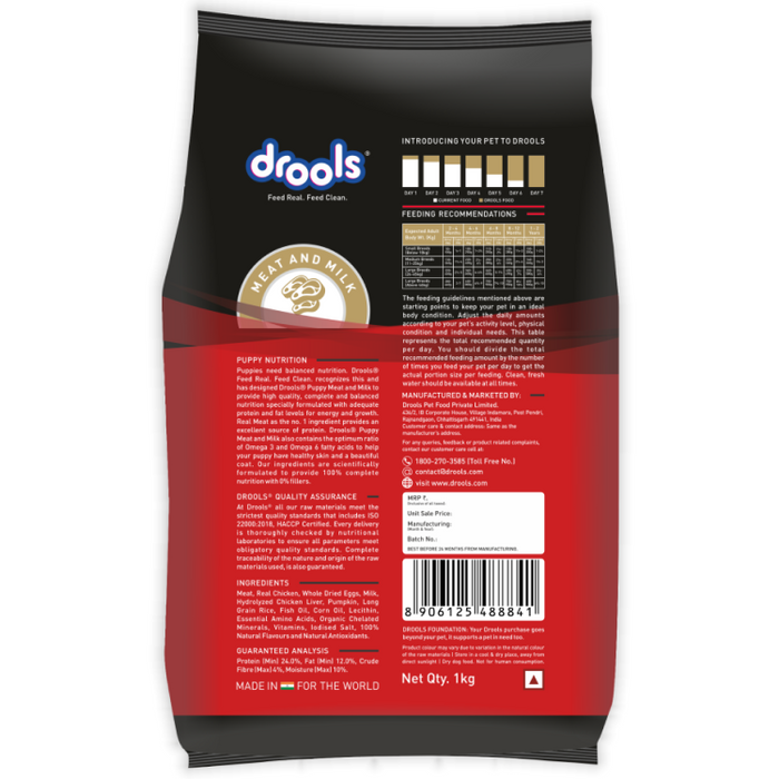 Drools Meat and Milk Puppy Food for Dog