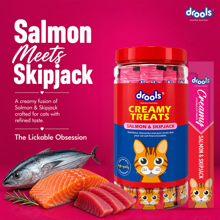 Drools Creamy Treats Salmon & Skipjack for Cat