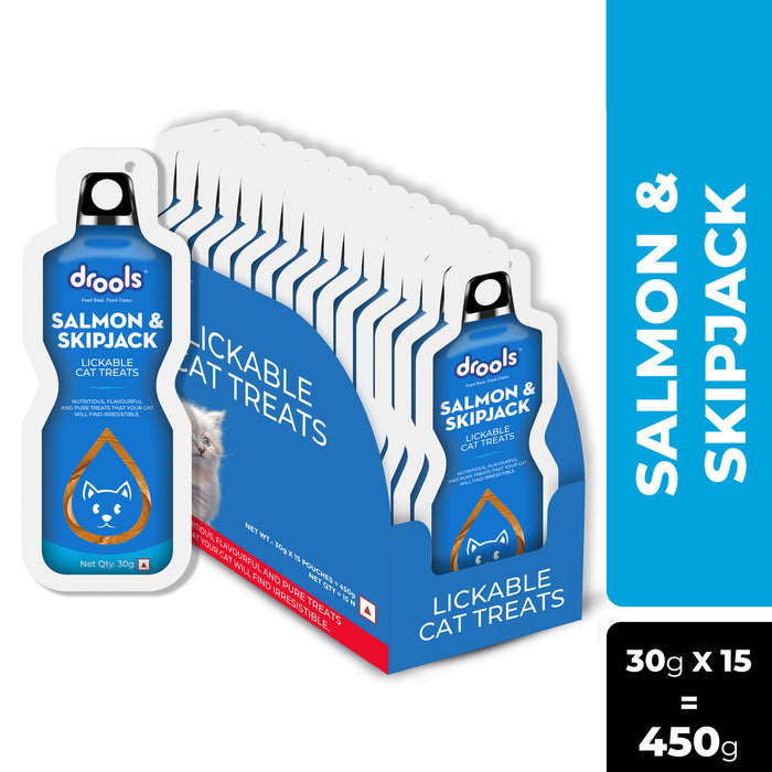 Drools Creamy Lickable Salmon & Skipjack Treats for Cat