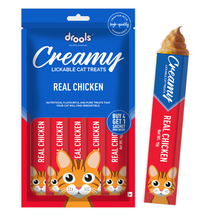 Drools Creamy Real Chicken Sticks Treats for Cat