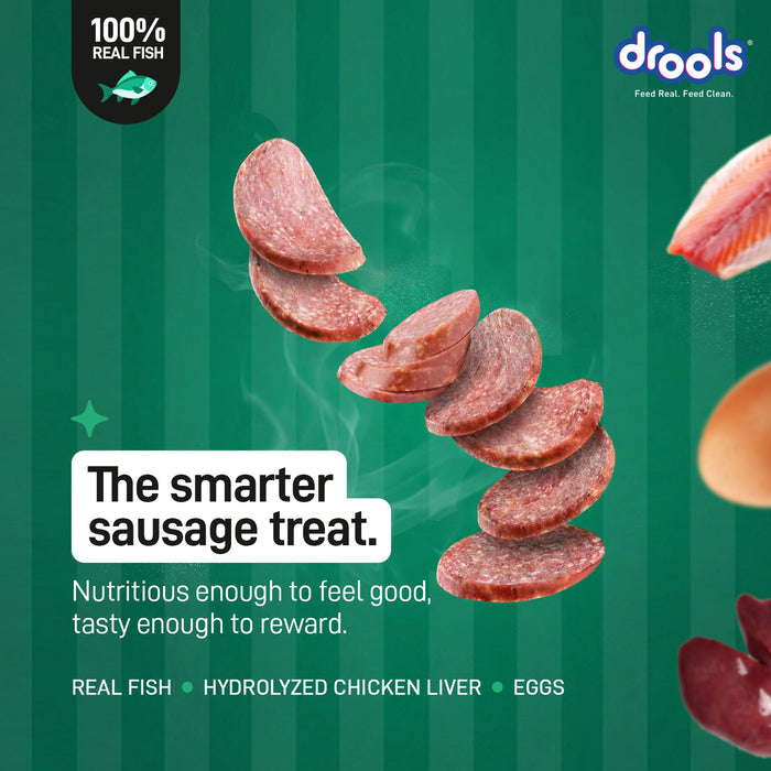 Drools Fish Sausages Treats for Dog