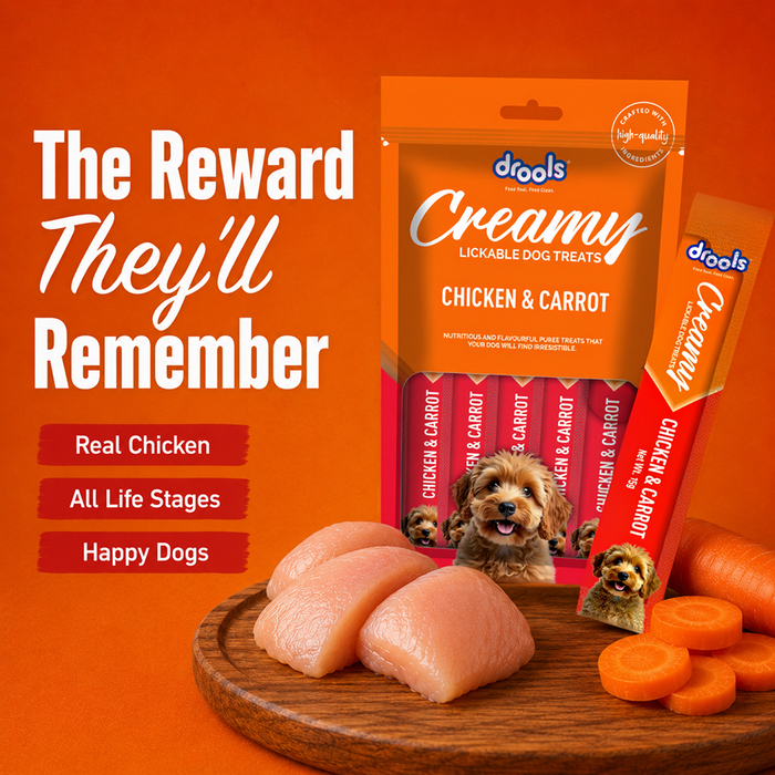 Drools Creamy Chicken & Carrot Sticks Treats for Dog