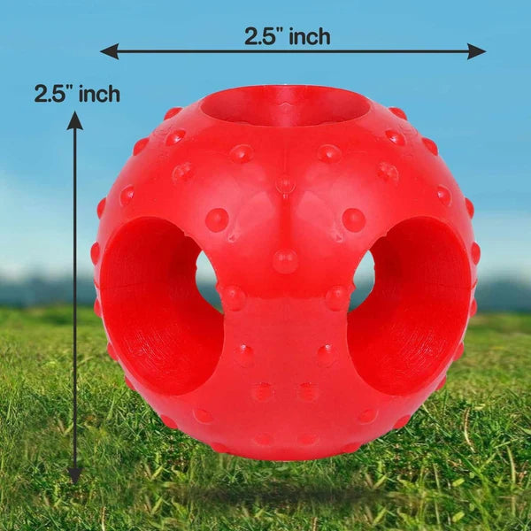 Drools Non-Toxic Rubber Hole Ball Chew Toy for Dog