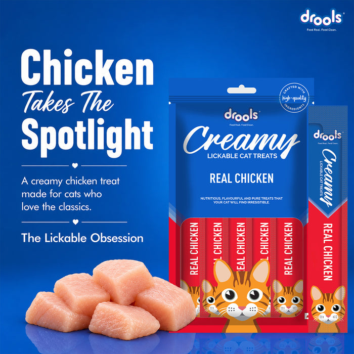 Drools Creamy Real Chicken Sticks Treats for Cat