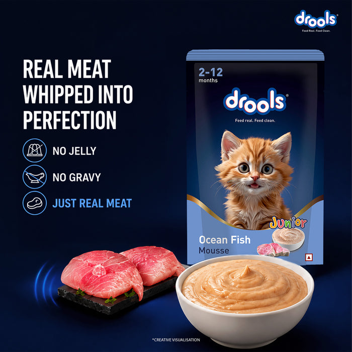 Drools Ocean Fish Mousse Kitten Food for Cat