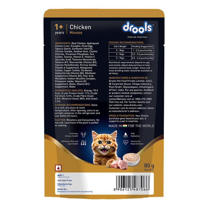 Drools Chicken Mousse Food for Cat