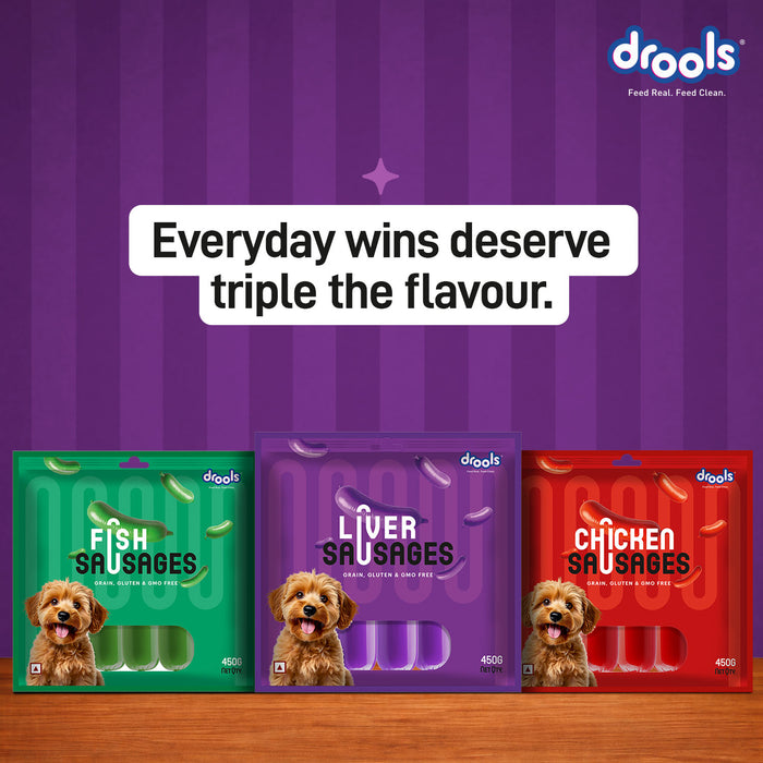 Drools Liver Sausages Treats for Dog