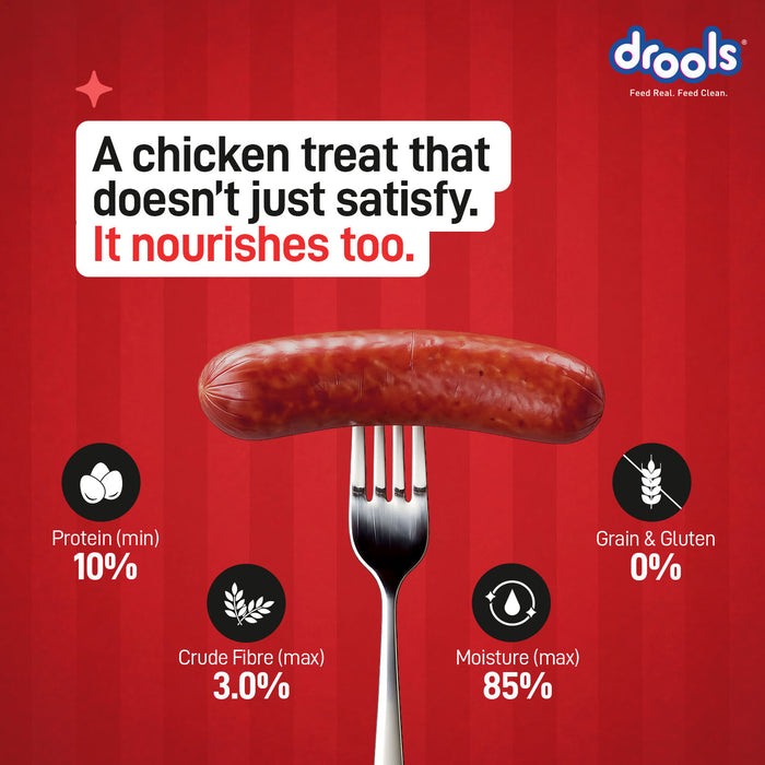 Drools Chicken Sausages Treats for Dog