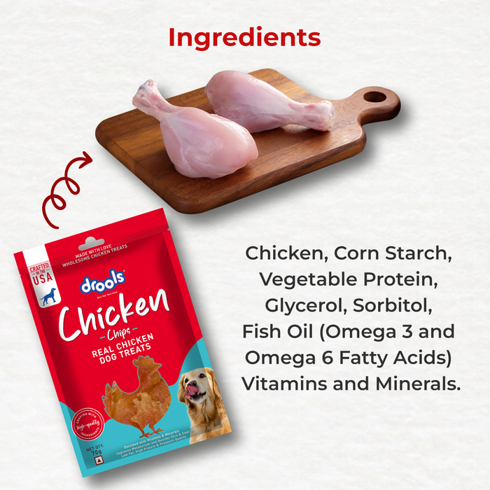Drools Chicken Chips Treats for Dog