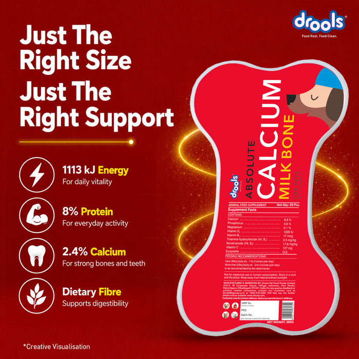 Drools Absolute Milk Bone Treats for Dog
