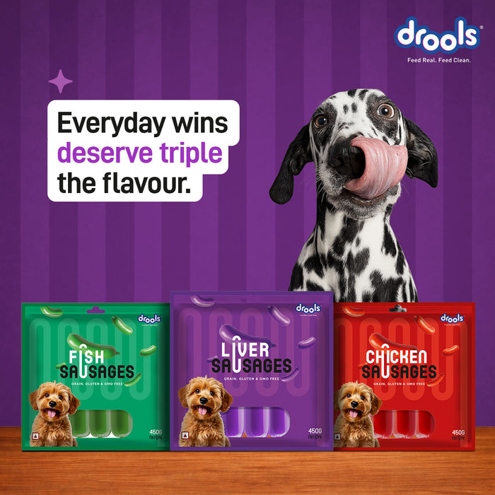 Drools Liver Sausages Treats for Dog