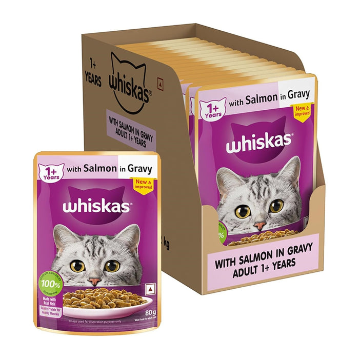 Whiskas Salmon in Gravy Cat Wet Food