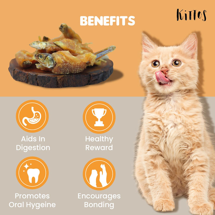 Kittos Purr-fect Sunfish & Chicken Twirls Cat Treats