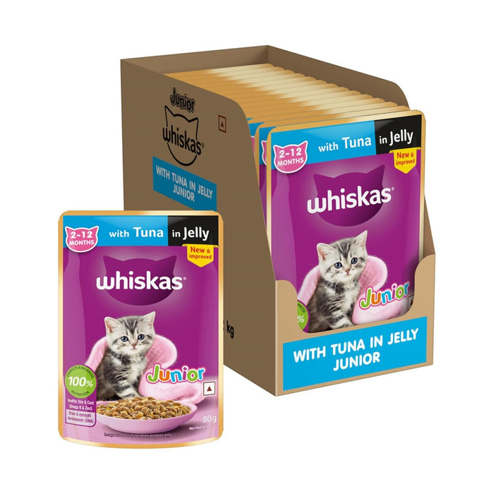 Whiskas Junior Kitten Tuna in Jelly Wet Food