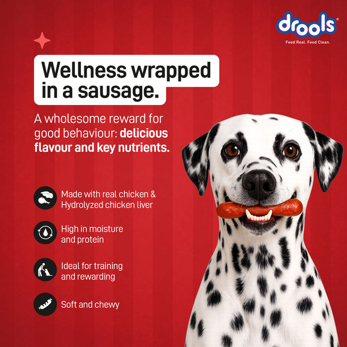 Drools Chicken Sausages Treats for Dog