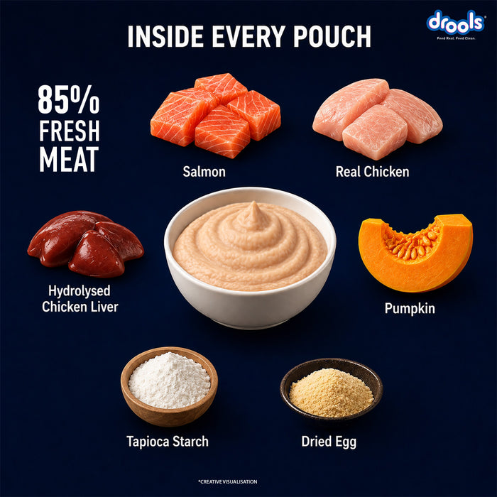 Drools Salmon Mousse Kitten Food for Cat