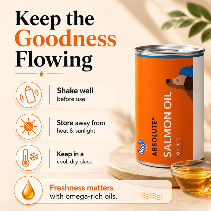 Drools Absolute Salmon Oil Syrup for Dog