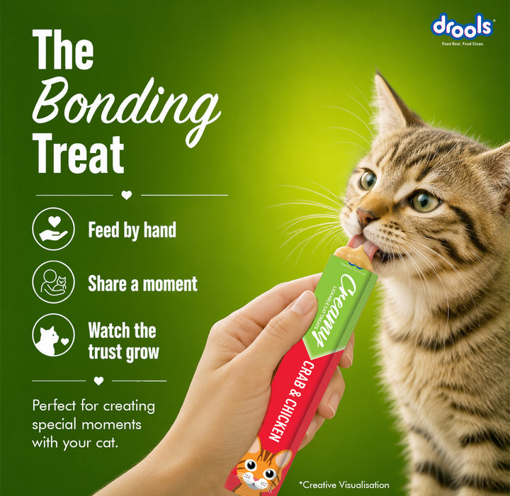 Drools Creamy Treats Crab & Chicken for Cat
