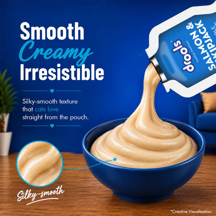 Drools Creamy Lickable Salmon & Skipjack Treats for Cat